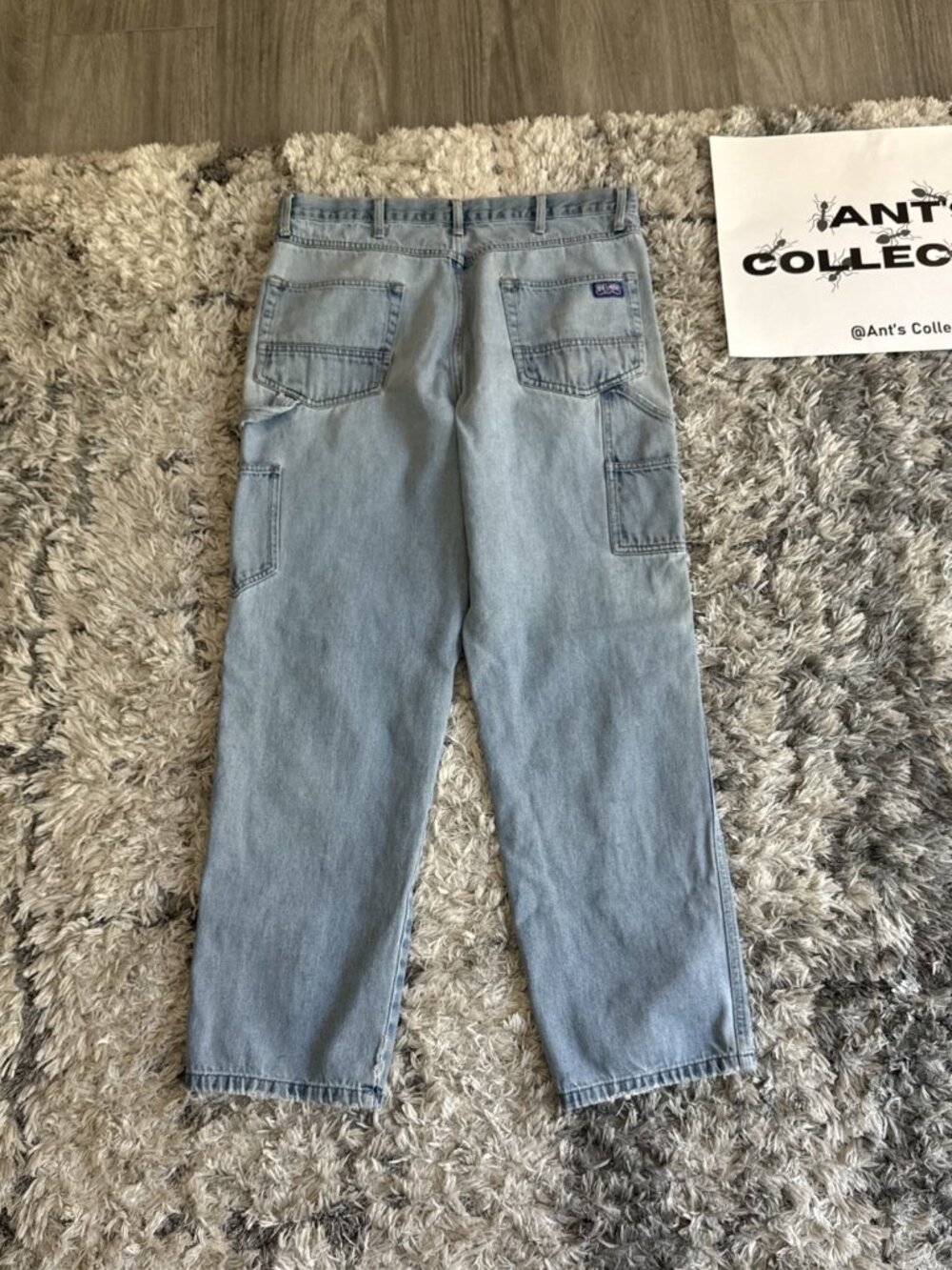 Big Smith Blue 00S Big Smith Denim Jeans Distressed Carpenter Men S Sz 36X32